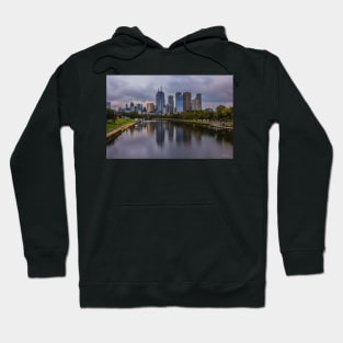 Melbourne from the Swan Street Bridge, Melbourne, Victoria, Australia. Hoodie